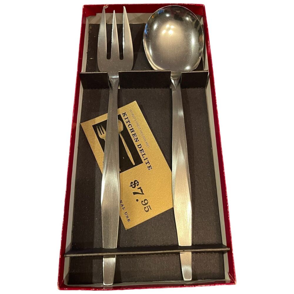 Vintage Chefmaster Kitchen Delite Serving Fork and Spoon